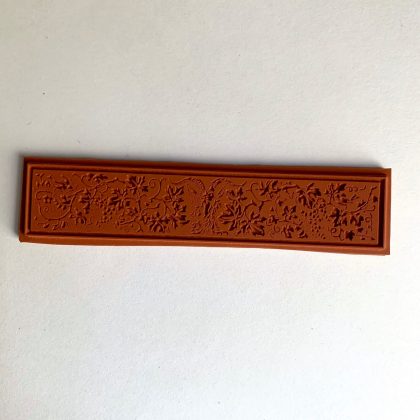 Vintage Bordüren Stempel Weinranken und Ziegenbock - Stempelgummi (210401) – Bild 2
