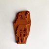 Rubber stamp Alice with cake (smaller version) - unmounted rubber or cling stamp option (210505) - Image 2