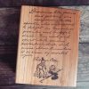 MAKIblock stamping block Plum wood and acrylic layer size  80x100mm to use with EZ mounted rubber stamps = cling stamps (190000-88)