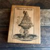 MAKIblock stamping block cherry wood and acrylic layer size  80x100mm to use with EZ mounted rubber stamps = cling stamps (190000-87)