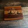 MAKIblock stamping block Plum wood and acrylic layer size  80x100mm to use with EZ mounted rubber stamps = cling stamps (190000-89)