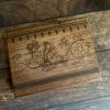 MAKIblock Stempelblock Walnussholz und Acryl 80 x 100 x 30 mm mit Griffmulde (190000-86)