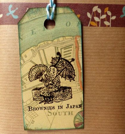 Rubber art stamp Brownie Palmer Cox MAKIstamps