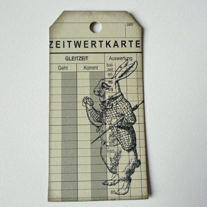 Stempelgummi Motivstempel Alice " Das große weiße Kaninchen " (130101) – Bild 4