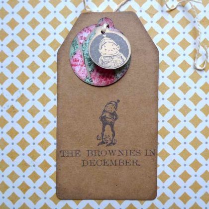 Rubber art stamp Brownie Palmer Cox MAKIstamps