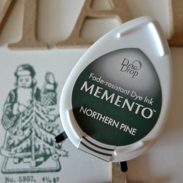 inkpad green northern pine Memento