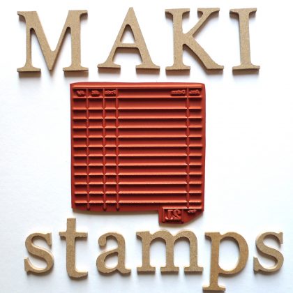 vintage rubber background stamp MAKIstamps