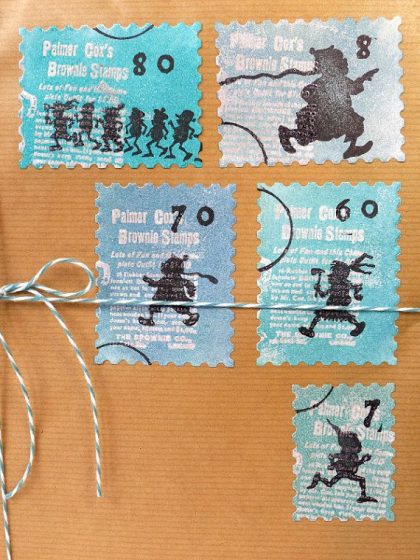 Brownie silhouette stamp
