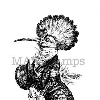 Wiedehopf Stempel / Vogel Stempel / Honoré de Grandville (180714) – Bild 2