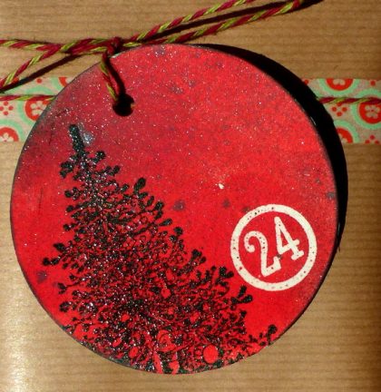 rubber stamp christmas tree