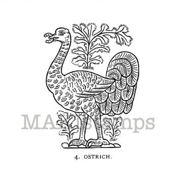 Strauß / historisches Wappen Stempel (150705)