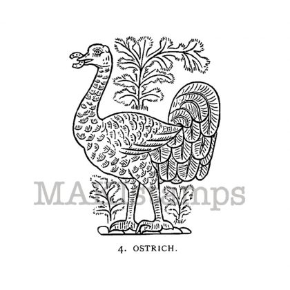 Strauß / historisches Wappen Stempel (150705)