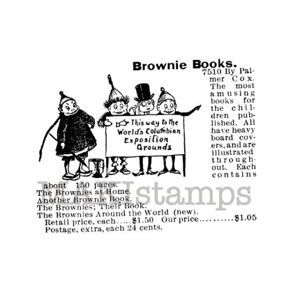 Brownie books advertisement stamp makistamps