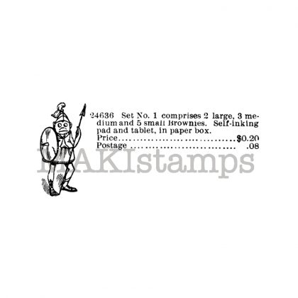 Palmer Cox Brownies rubber stamp MAKIstamps