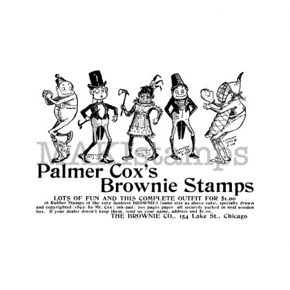Palmer Cox Brownies rubber stamp MAKIstamps