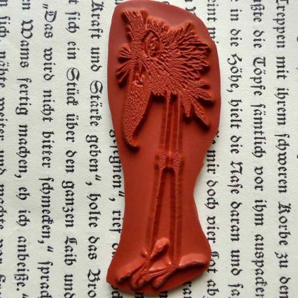 Stempelgummi Motivstempel Stehender Vogel (130105) – Bild 2
