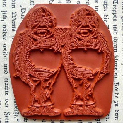 Alice im Wunderland Stempelgummi Tweedledum und Tweedledee (130119) – Bild 2