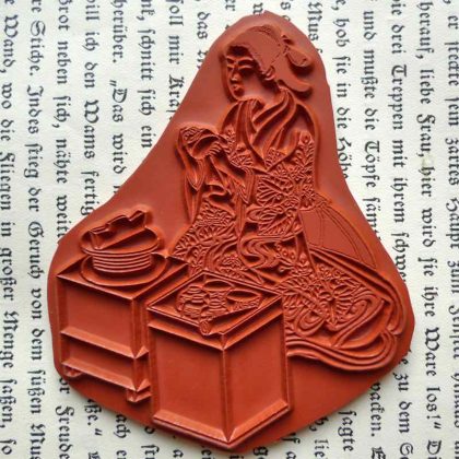 Craft rubber art stamp