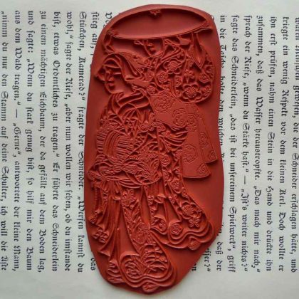 Craft rubber art stamp