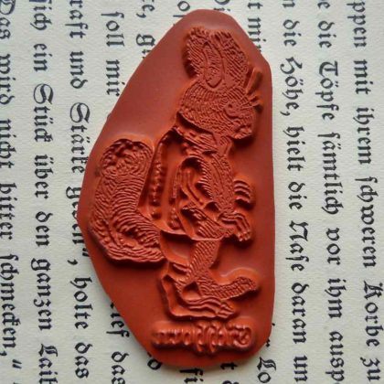 Craft rubber art stamp