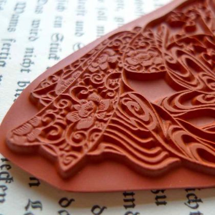 Craft rubber art stamp