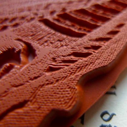 Motivstempel Barock Stempel / Ins Bad gehende Türkin  /  Stempelgummi (130305) – Bild 3