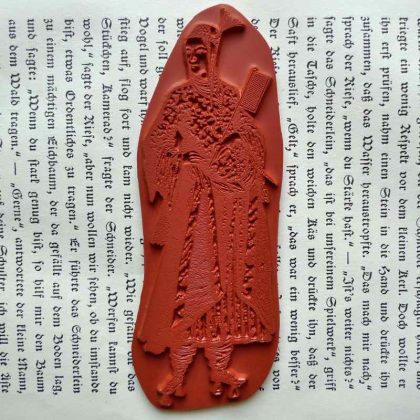 Barock Stempel / Türkin zu Hause / Motiv Stempelgummi (130306) – Bild 2