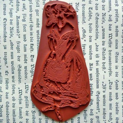 Stempelgummi Wiesel Dame / Tierstempel (130404) – Bild 2