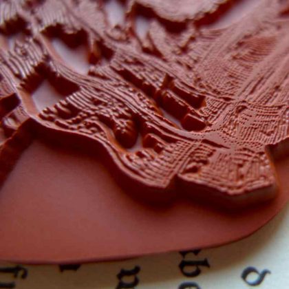 Stempelgummi Wiesel Dame / Tierstempel (130404) – Bild 3