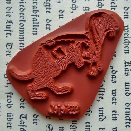 Stempelgummi Wiesel / Wieselstempel (130405) – Bild 2