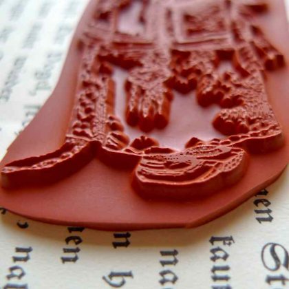 Tierstempel chinesische Katze / Stempelgummi (130409) – Bild 3