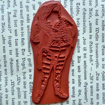Frosch Stempel Gentleman als Frosch /  Stempelgummi Der Wind in den Weiden (130412) – Bild 2