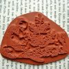 Pelzmärtel mit Hasen / Weihnachtsstempel / Stempelgummi (130502) – Bild 2