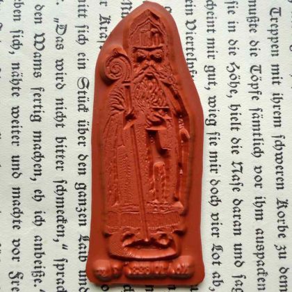 Saint Nicolas rubber stamp makistamps