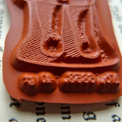 Winterstempel Schneemann / Stempelgummi Winter (130507) – Bild 3