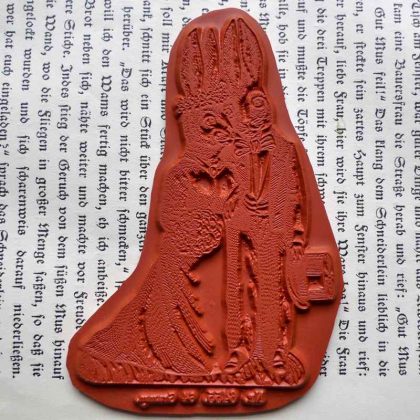 Hochzeitsstempel Hochzeitspaar als Hasen / Stempelgummi (130607) – Bild 2