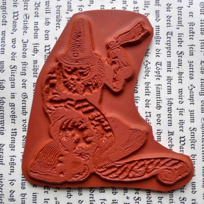 Doctor as cat rubber stamp makistamps