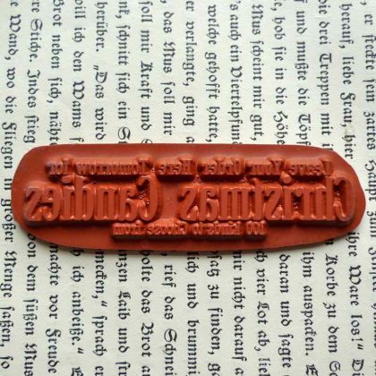 Weihnachtsstempel Christmas Candies Text / Stempelgummi (130901) – Bild 2