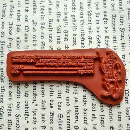 Text rubber stamp makistamps