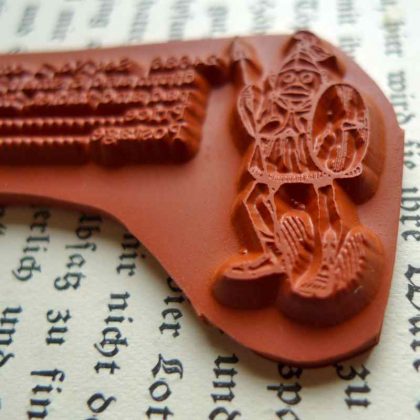 Text rubber stamp makistamps