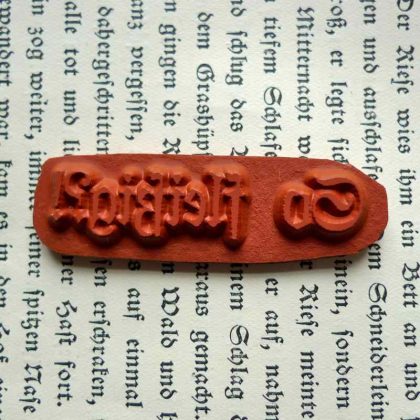 Textstempel So fleißig?! / Stempelgummi (131006) – Bild 2