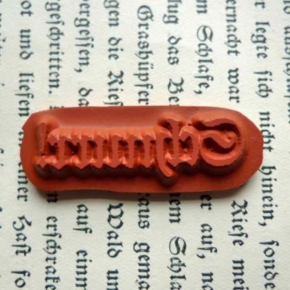Textstempel "Schnurr" / Stempelgummi (131014) – Bild 2