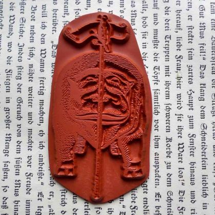 Stempel Nilpferd - unmontiertes Stempelgummi (131017) – Bild 2