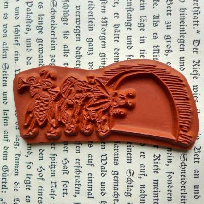 Motivstempel Biene "Bienenaufbruch" - unmontiertes Stempelgummi (131019) – Bild 2