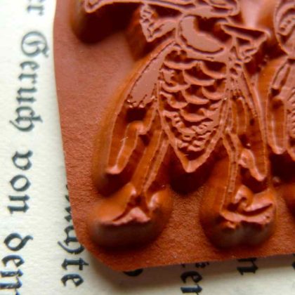 Motivstempel Biene "Bienenaufbruch" - unmontiertes Stempelgummi (131019) – Bild 3