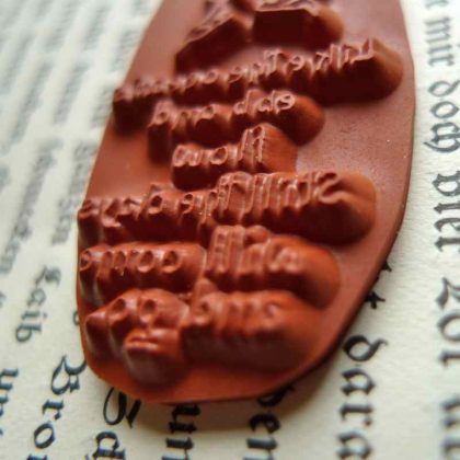 Motivstempel Brownie Seemann Matrose mit Text / Maritimes Stempelgummi (131105) – Bild 3