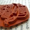 Stempelgummi Chinesischer Brownie mit Tee und Raketen - unmontiertes Stempelgummi oder auf Haftschaum (131113) – Bild 3