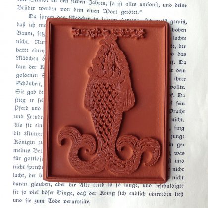 Fischpastete / Stempel Gebäck / Stempelgummi  (140105) – Bild 2