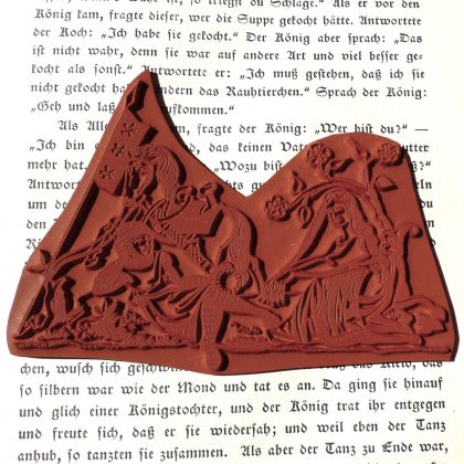 Valentinstag / Mittelalter Stempel / Ritter und Burgfräulein / Stempelgummi (140401) – Bild 2
