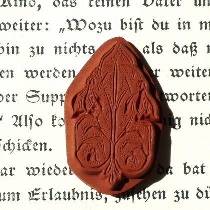 Mittelalter Stempel / Ornament / Dekoration Stempelgummi (140408) – Bild 2